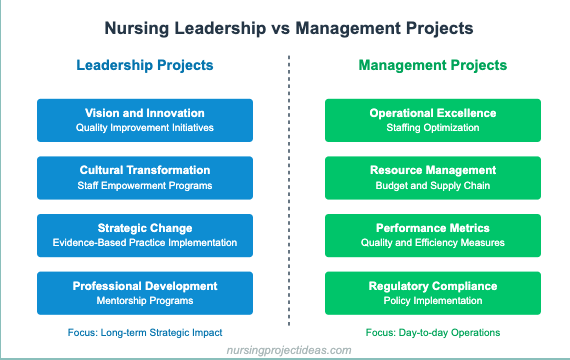 Nursing Leadership and Management Project Ideas